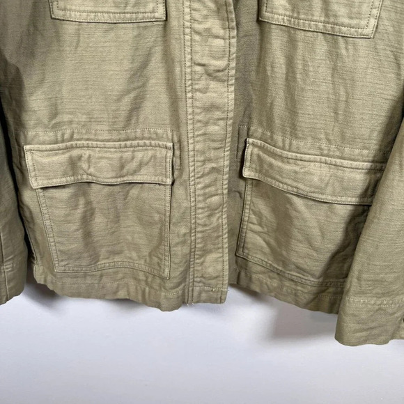 J. Crew Garment-Dyed Military Jacket Size Small Utility Field Travel Green - Picture 6 of 12